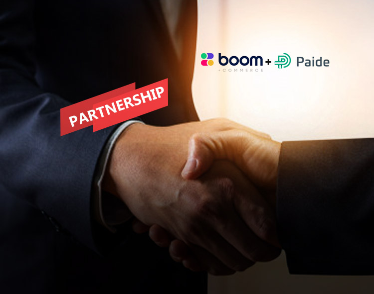 Boom Commerce Completes Financing Transaction and Strategic Partnership with Paide